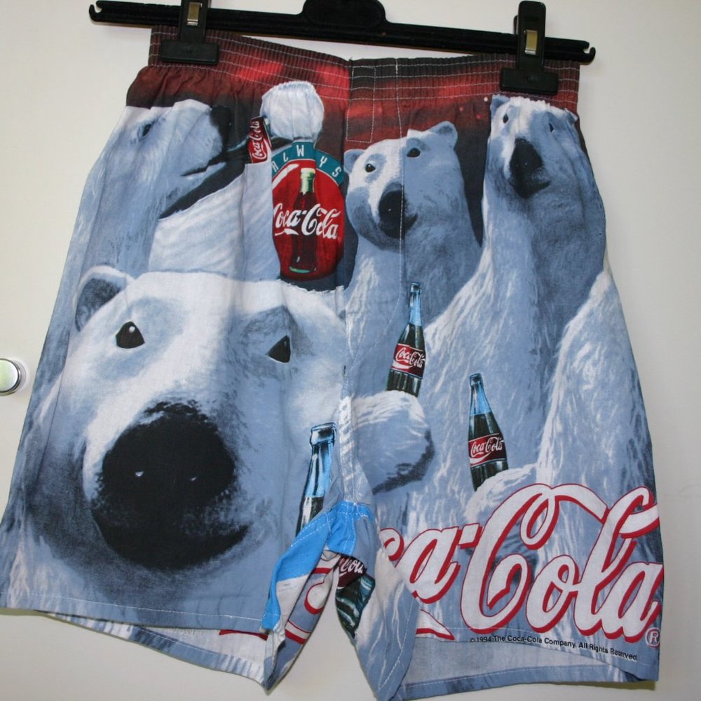 Coke Boxer Shorts Size S (30-32) 100% 1996 Atlanta GA Olympics Vintage w/Tag